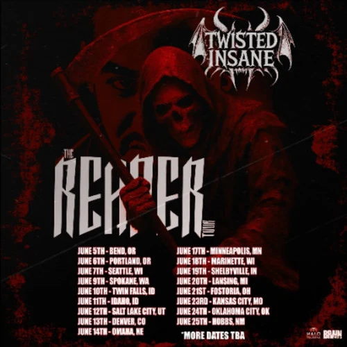 Twisted Insane show flyer