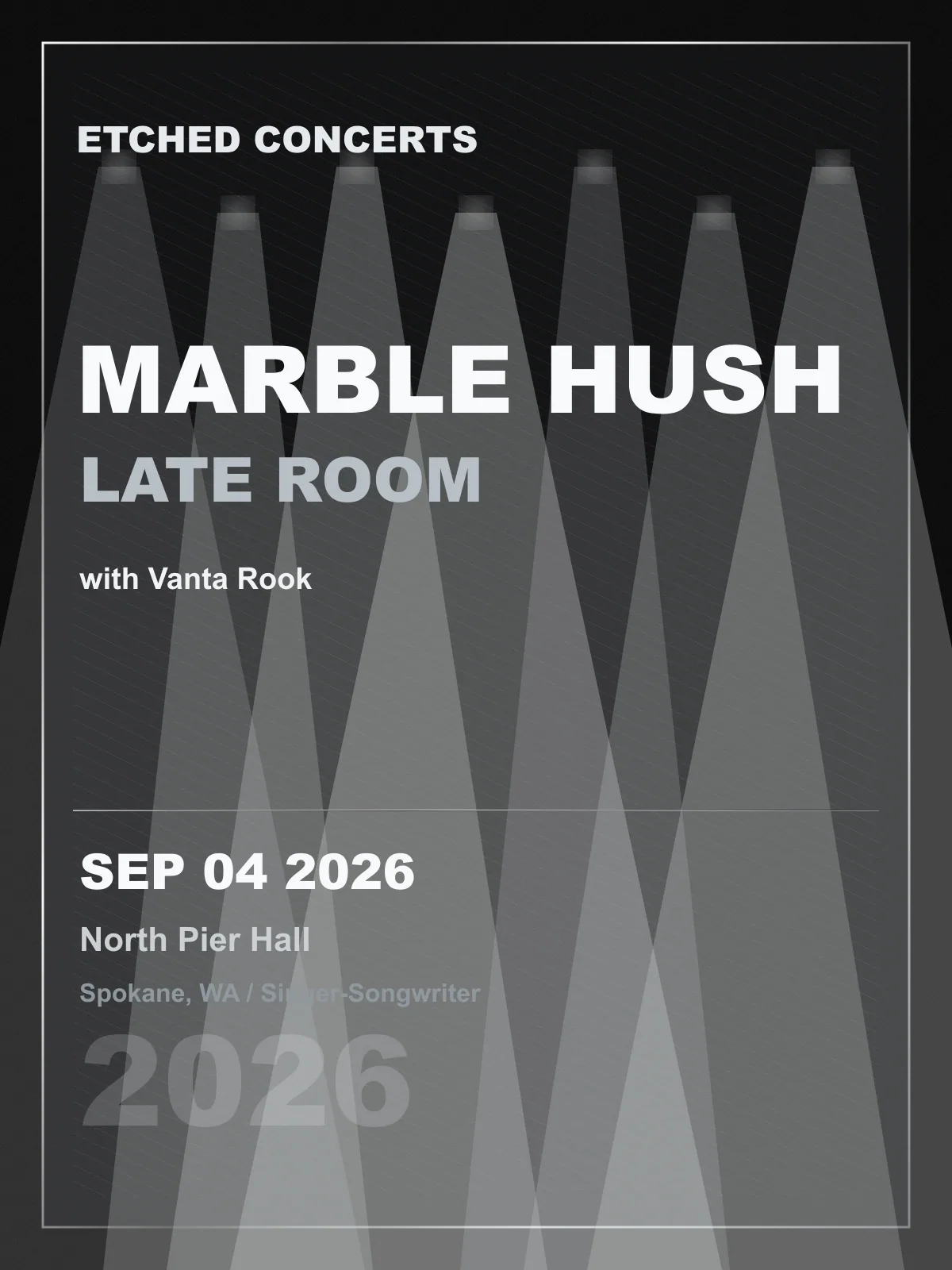 Marble Hush: Late Room flyer